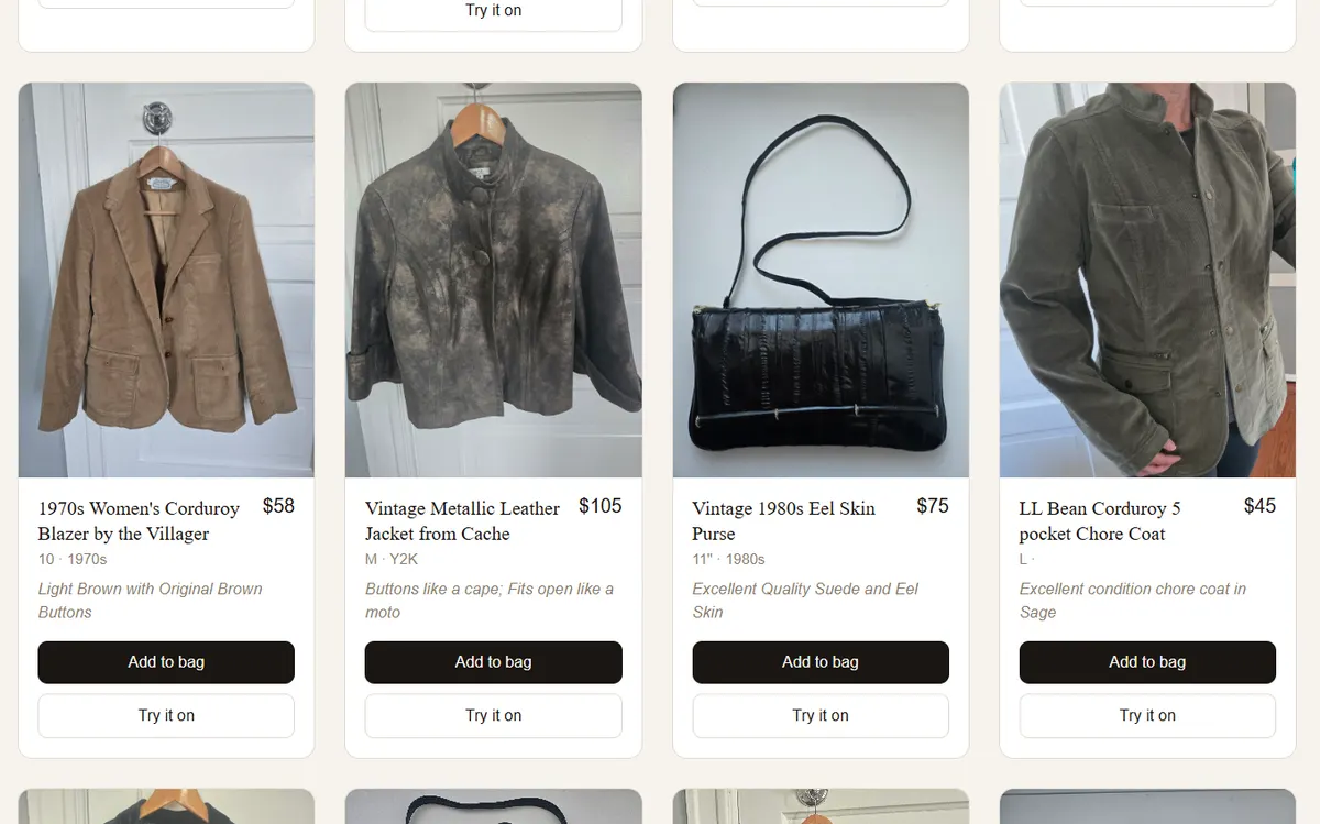 Thrifter app screenshot
